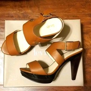 Platform ankle wrap heels